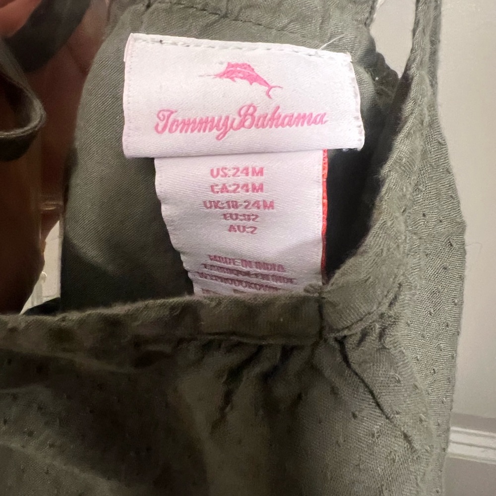 Tommy Bahama Olive Halter Top 24M - Picture 3 of 8